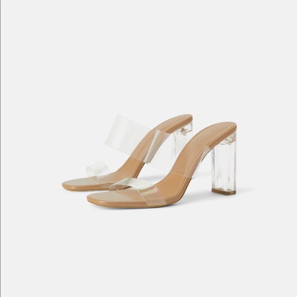Zara Shoes - Bloggers fav! NWT Zara CLEAR HEELS size 41